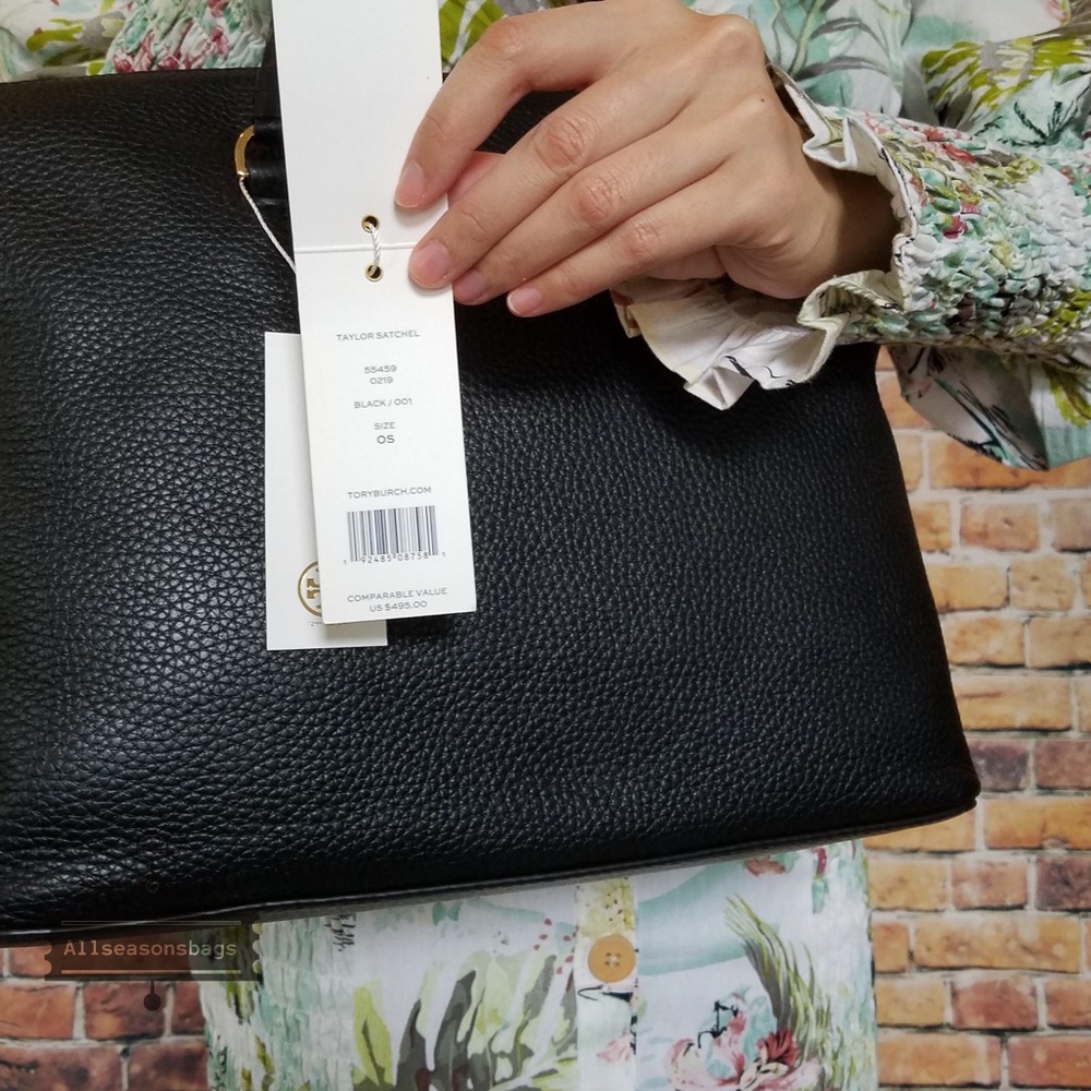 Taylor Satchel tote crossbody Tory Burch Black Bag - Picture 5 of 5